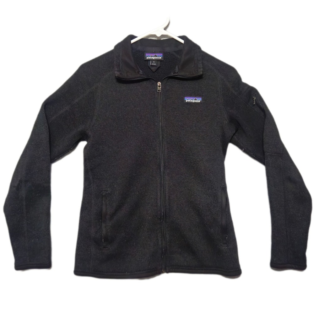 Patagonia Better Sweater Jacket Womens Small Black Full Zip Fleece Outdoor